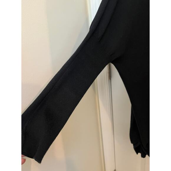 Planet By Lauren G Pima Cotton Sweater OS Boho Lagenlook Comfy Black Luxury - Picture 4 of 6